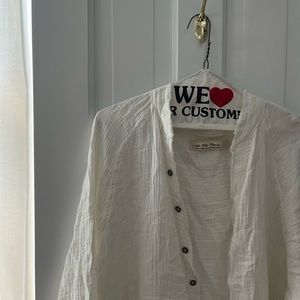 We The Free Linen Shirt oversize Free People